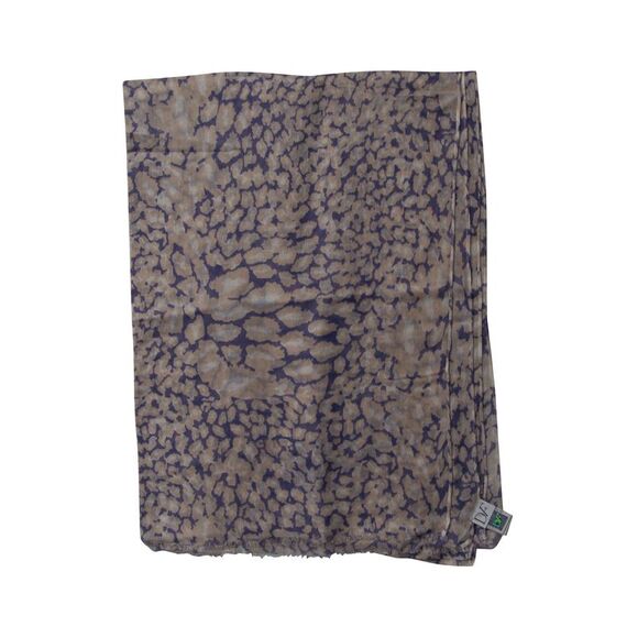 Diane Von Furstenberg Animal Print Scarf in Purple Modal